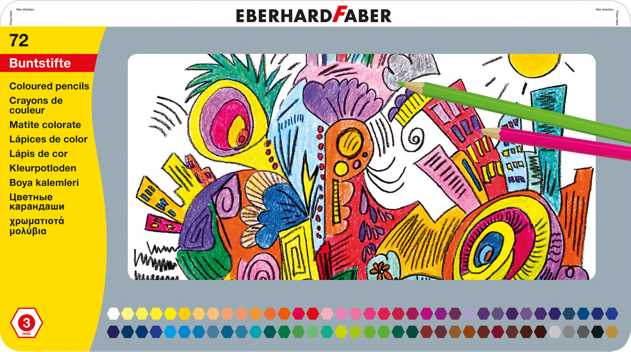 CREIOANE COLORATE 72 CULORI CUTIE METAL EBERHARD FABER CREIOANE COLORATE 72 CULORI CUTIE METAL EBERHARD FABER